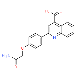 2-(4-CARBAMOYLMETHOXYPHENYL)QUINOLINE-4-CARBOXYLICACID structure