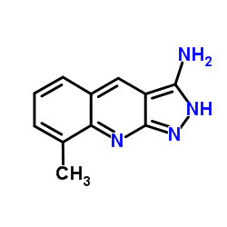 8-METHYL-1H-PYRAZOLO[3,4-B]QUINOLIN-3-YLAMINE结构式