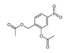 2-acetoxy-1-acetoxymethyl-4-nitro-benzene结构式