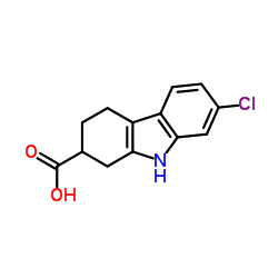 1H-Carbazole-2-carboxylic acid, 7-chloro-2,3,4,9-tetrahydro- Structure