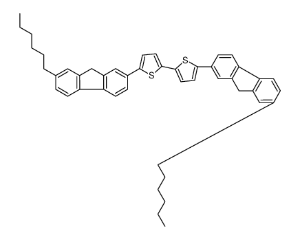 5,5'-双(7-己基-9H-芴-2-基)-2,2'-联噻吩结构式