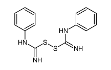 1,1'-Dithiobis(N-phenylformamidine)结构式