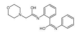 2-[(2-morpholin-4-ylacetyl)amino]-N-phenyl-benzamide结构式