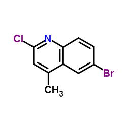 6-Bromo-2-chloro-4-methylquinoline structure