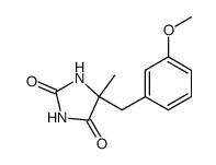 5-(3-methoxy-benzyl)-5-methyl-imidazolidine-2,4-dione结构式