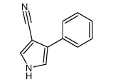 4-phenyl-1H-pyrrole-3-carbonitrile结构式