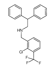 N-(2,2-diphenylethyl)-N-(2-chloro-trifluoromethylbenzyl)amine Structure