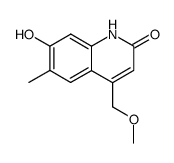 7-hydroxy-4-methoxymethyl-6-methylquinolin-2(1H)-one结构式