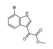 (7-Bromo-1H-indol-3-yl)-oxo-acetic acid methyl ester Structure