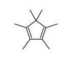1,3-Cyclopentadiene, 1,2,3,4,5,5-hexamethyl- structure