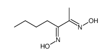 2,3-heptanedione dioxime Structure