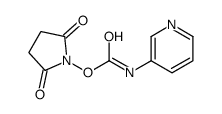 (2,5-dioxopyrrolidin-1-yl) N-pyridin-3-ylcarbamate结构式