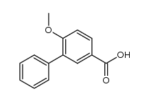 6-methoxy-biphenyl-3-carboxylic acid structure