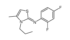 N-(2,4-difluorophenyl)-4-methyl-3-propyl-1,3-thiazol-2-imine Structure