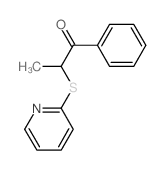 1-Propanone,1-phenyl-2-(2-pyridinylthio)- Structure