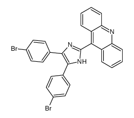 9-[4,5-bis(4-bromophenyl)-1H-imidazol-2-yl]acridine Structure
