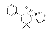 5,5-dimethyl-2-phenoxy-3-phenyl-[1,3,2]oxazaphosphinane 2-oxide结构式