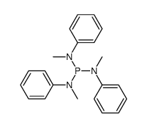 N,N',N''-trimethyl-N,N',N''-triphenylphosphorous triamide结构式