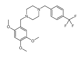 1-[[4-(trifluoromethyl)phenyl]methyl]-4-[(2,4,5-trimethoxyphenyl)methyl]piperazine Structure