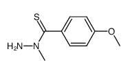 4-methoxy-thiobenzoic acid N-methyl-hydrazide结构式