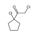 Ethanone, 2-chloro-1-(1-chlorocyclopentyl)- (9CI) structure