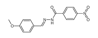 4-nitro-benzoic acid-(4-methoxy-benzylidenehydrazide) Structure