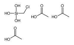 acetic acid,chloromethyl(trihydroxy)silane结构式