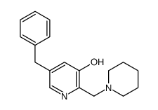 5-benzyl-2-(piperidin-1-ylmethyl)pyridin-3-ol结构式