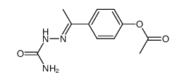 p-Acetoxyacetophenone semicarbazone Structure