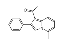 1-(5-methyl-2-phenylindolizin-1-yl)ethanone Structure