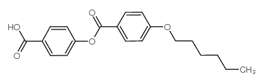 4-(4-己氧基苯甲酰氧基)苯甲酸结构式