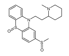 10-[2-(1-methylpiperidin-2-yl)ethyl]-2-methylsulfinylphenothiazine 5-oxide结构式