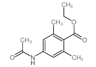 Benzoicacid, 4-(acetylamino)-2,6-dimethyl-, ethyl ester structure