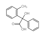 Benzeneacetic acid, a-hydroxy-2-methyl-a-phenyl-结构式