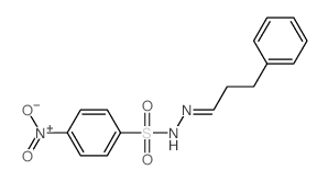 4-nitro-N-(3-phenylpropylideneamino)benzenesulfonamide Structure