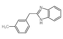 2-[(3-methylphenyl)methyl]-1H-benzoimidazole结构式