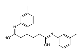 N,N'-Bis(3-methylphenyl)hexanediamide结构式