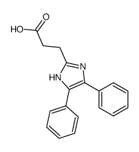 3-(4,5-diphenyl-1H-imidazol-2-yl)propanoic acid Structure