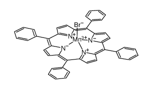 bromo(5,10,15,20-tetraphenylporphyrinato)manganese(III) Structure