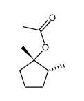 (+/-)-1-r-acetoxy-1,2c-dimethyl-cyclopentane Structure