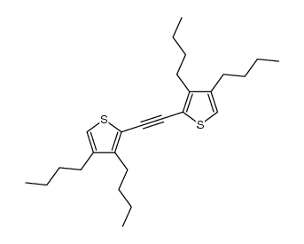 bis(3,4-dibutyl-2-thienyl)acetylene结构式