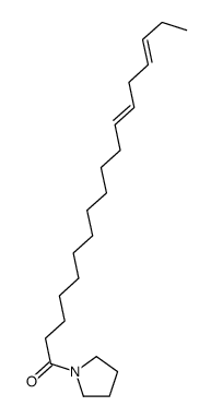 1-(1-Oxo-12,15-octadecadienyl)pyrrolidine结构式