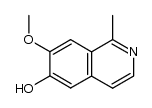 6-hydroxy-7-methoxy-1-methylisoquinoline Structure
