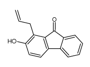 2-Hydroxy-1-allyl-fluorenon Structure