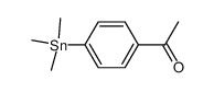 1-(4-(trimethylstannyl)phenyl)ethanone结构式