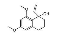 1-ethenyl-6,8-dimethoxy-3,4-dihydro-2H-naphthalen-1-ol结构式