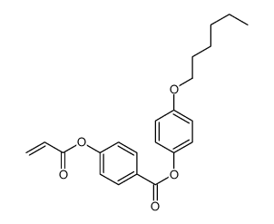 (4-hexoxyphenyl) 4-prop-2-enoyloxybenzoate结构式
