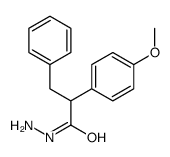 α-(p-Methoxyphenyl)hydrocinnamic acid hydrazide Structure