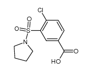 4-chloro-3-(pyrrolidine-1-sulfonyl)-benzoic acid Structure