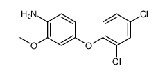 4-(2,4-dichlorophenoxy)-2-methoxyaniline结构式